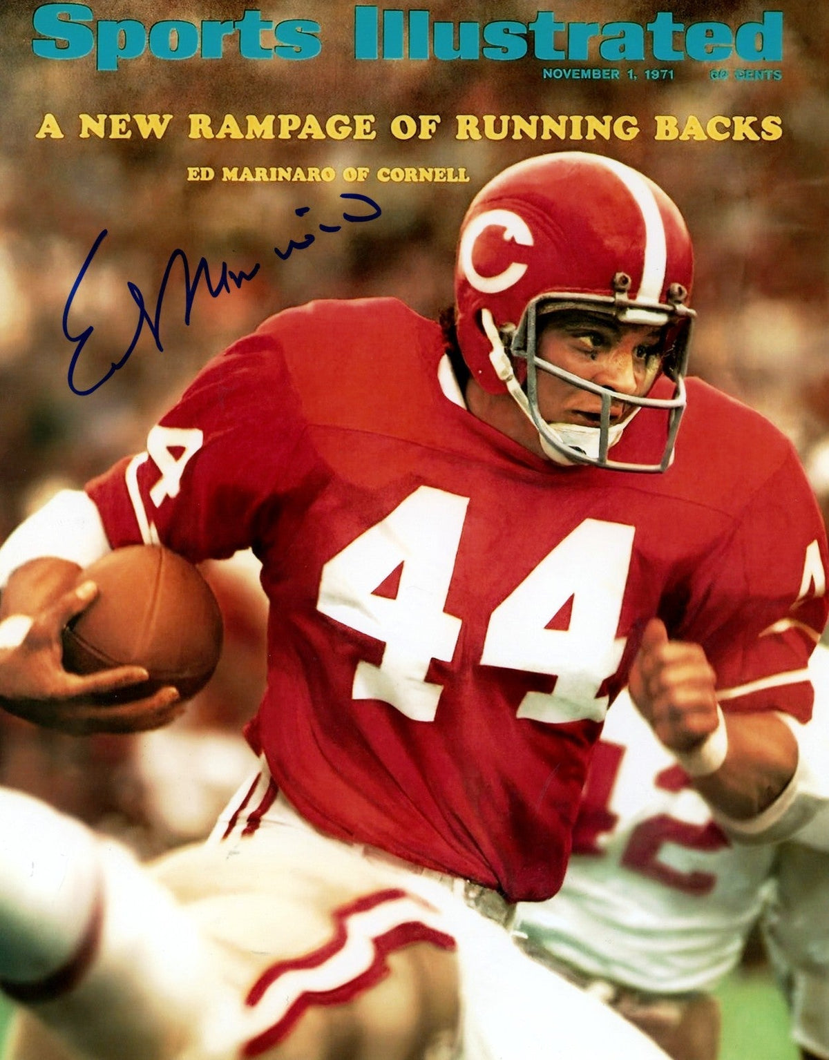 Ed Marinaro Signed Autographed Cornell Big Red 8x10 SI Photo LSCM COA
