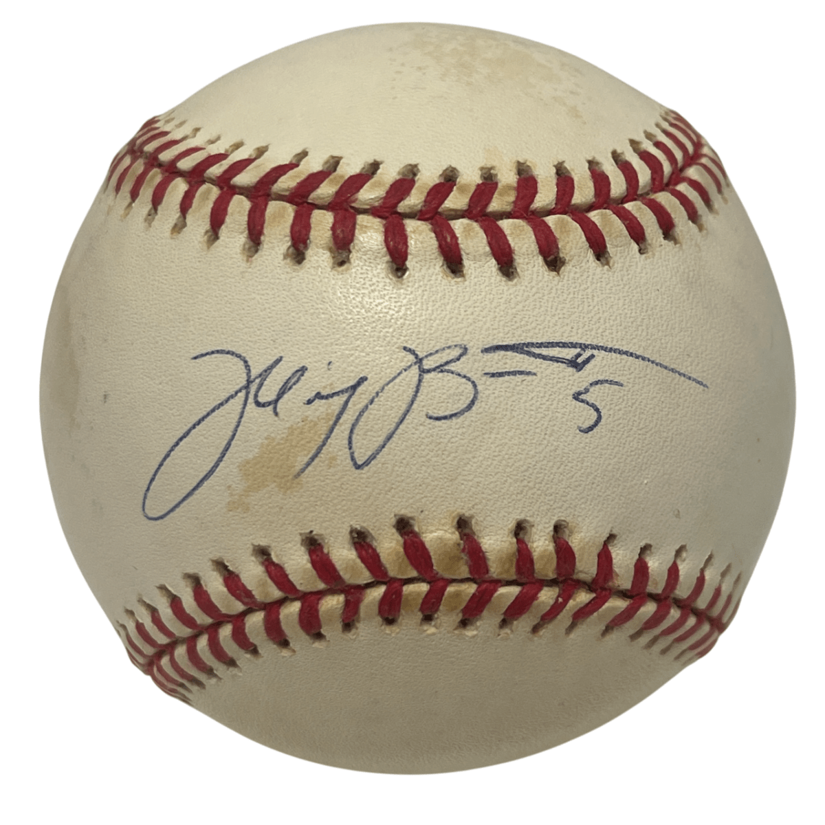 Michael Barrett Signed Autographed National League ONL Baseball Cubs LSCM COA