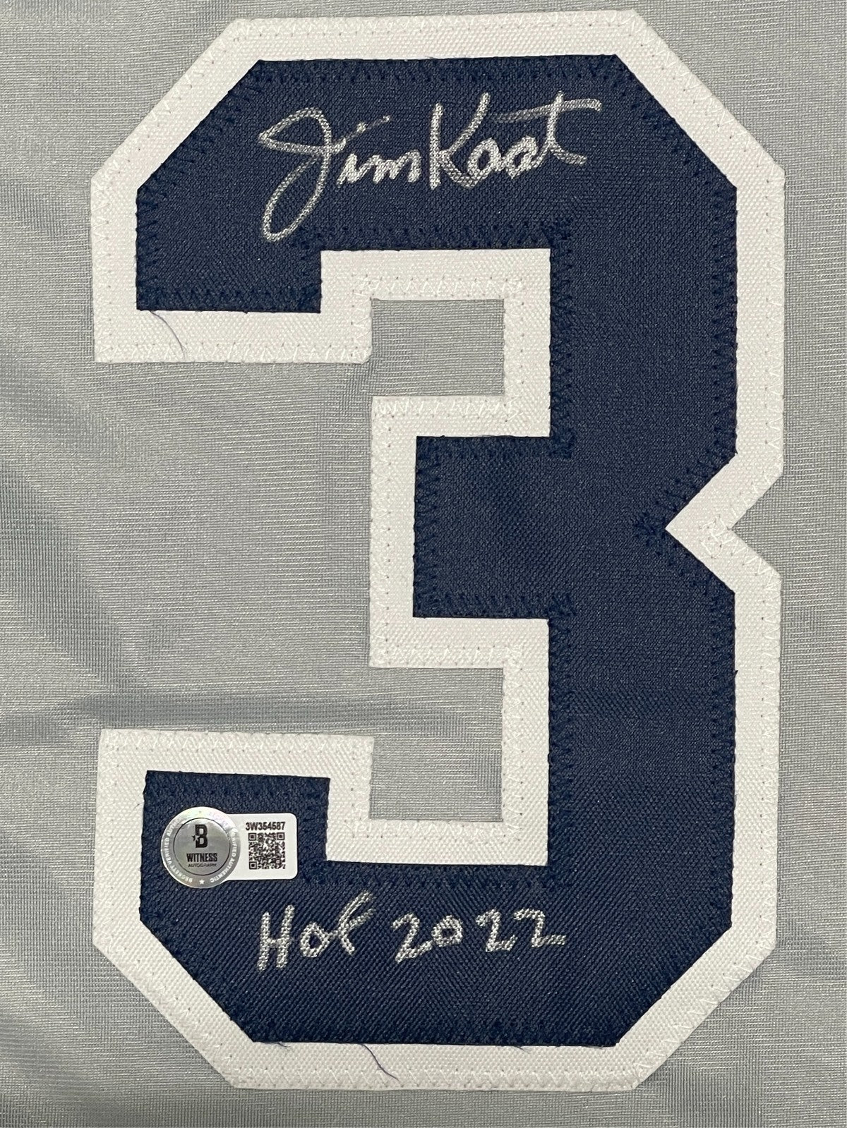 Jim Kaat Signed NY Yankees Custom Jersey w/ HOF 2022 Beckett Witness BAS COA