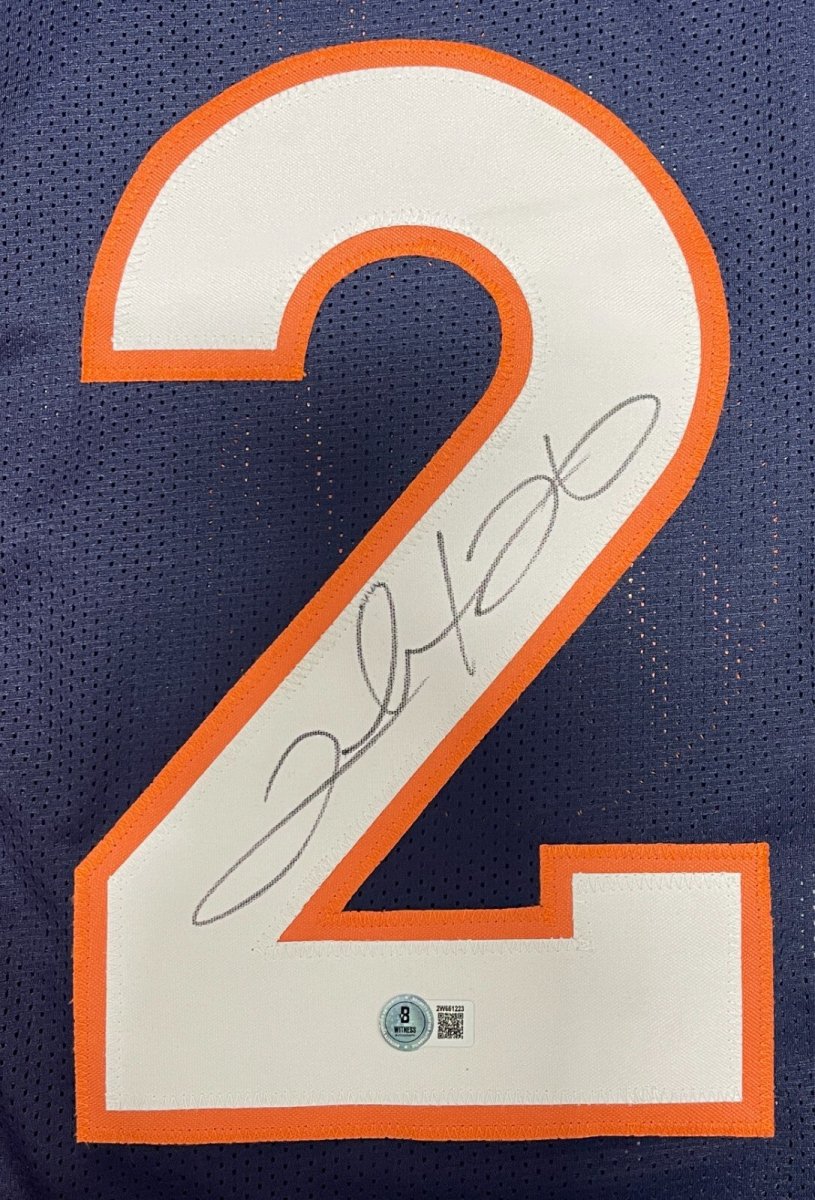 Clinton Portis Signed Denver Broncos Custom Jersey Beckett Witness BAS COA
