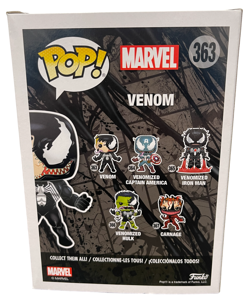 Tom Hardy Signed Venom Funko Pop #363 w/ Sam De La Rosa Sketch BAS &amp; JSA COA B
