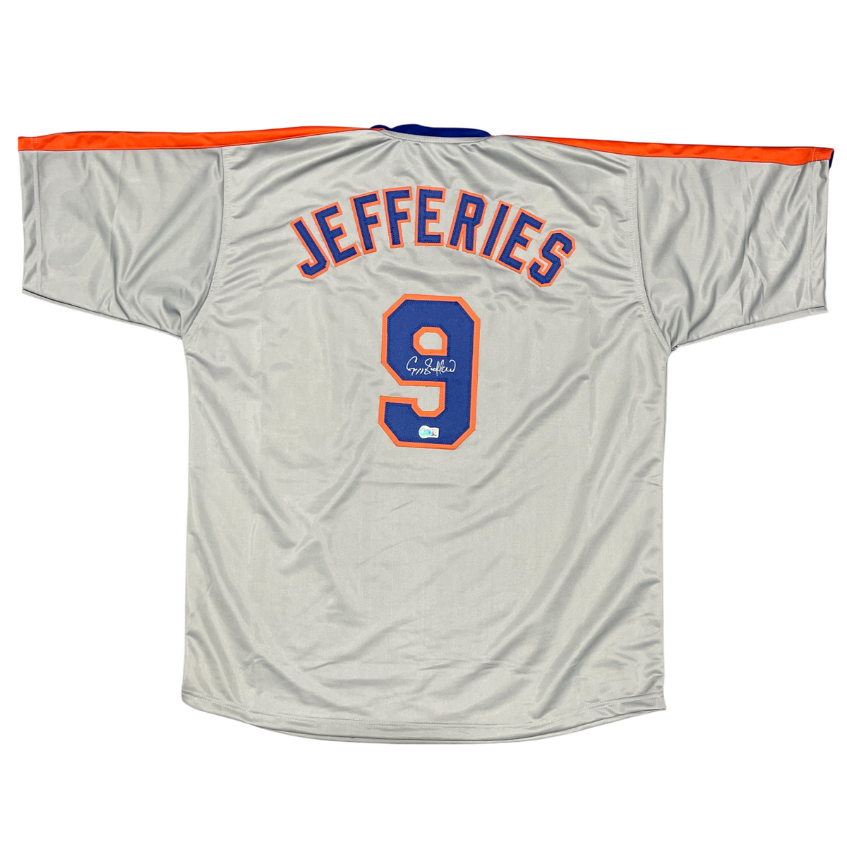 Gregg Jefferies Signed New York Mets Custom Jersey Beckett Witness BAS COA