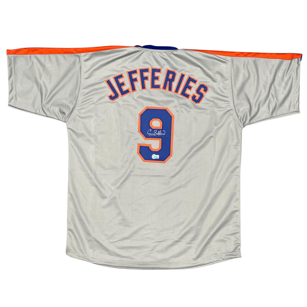 Gregg Jefferies Signed New York Mets Custom Jersey Beckett Witness BAS COA