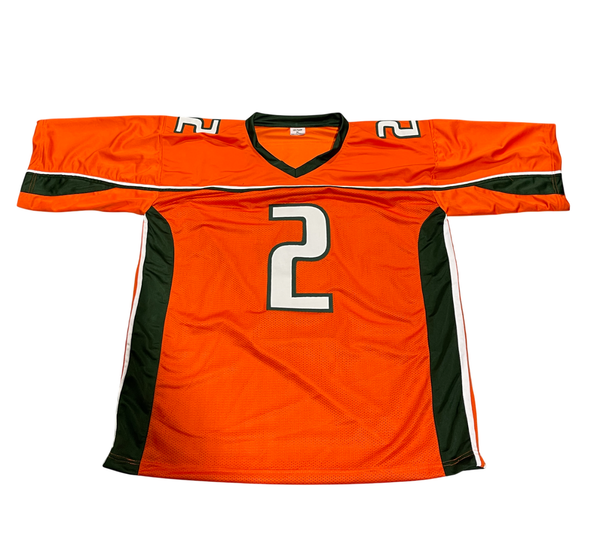 Willis McGahee Signed Miami Custom Jersey w/ 01 Champs Beckett Witness BAS COA