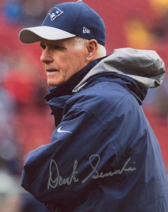 Dante Scarnecchia Signed Autographed New England Patriots 8x10 Photo LSCM COA #2