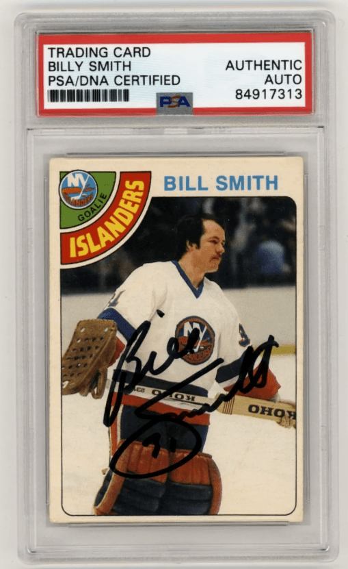 Billy Smith 1978-79 O-Pee-Chee OPC #62 Signed PSA Authentic Auto Islanders HOF