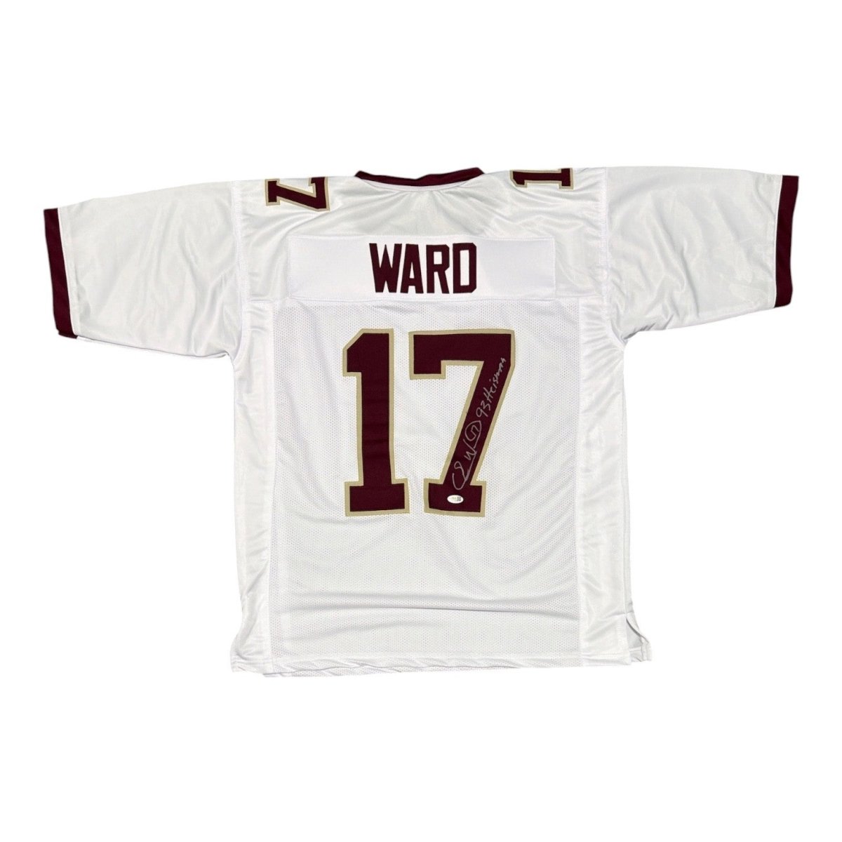 Charlie Ward Signed Florida State Custom Jersey w/ 93 Heisman JSA Witness COA