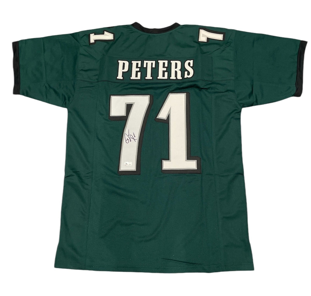 Jason Peters Signed Philadelphia Eagles Custom Jersey Beckett Witness BAS COA