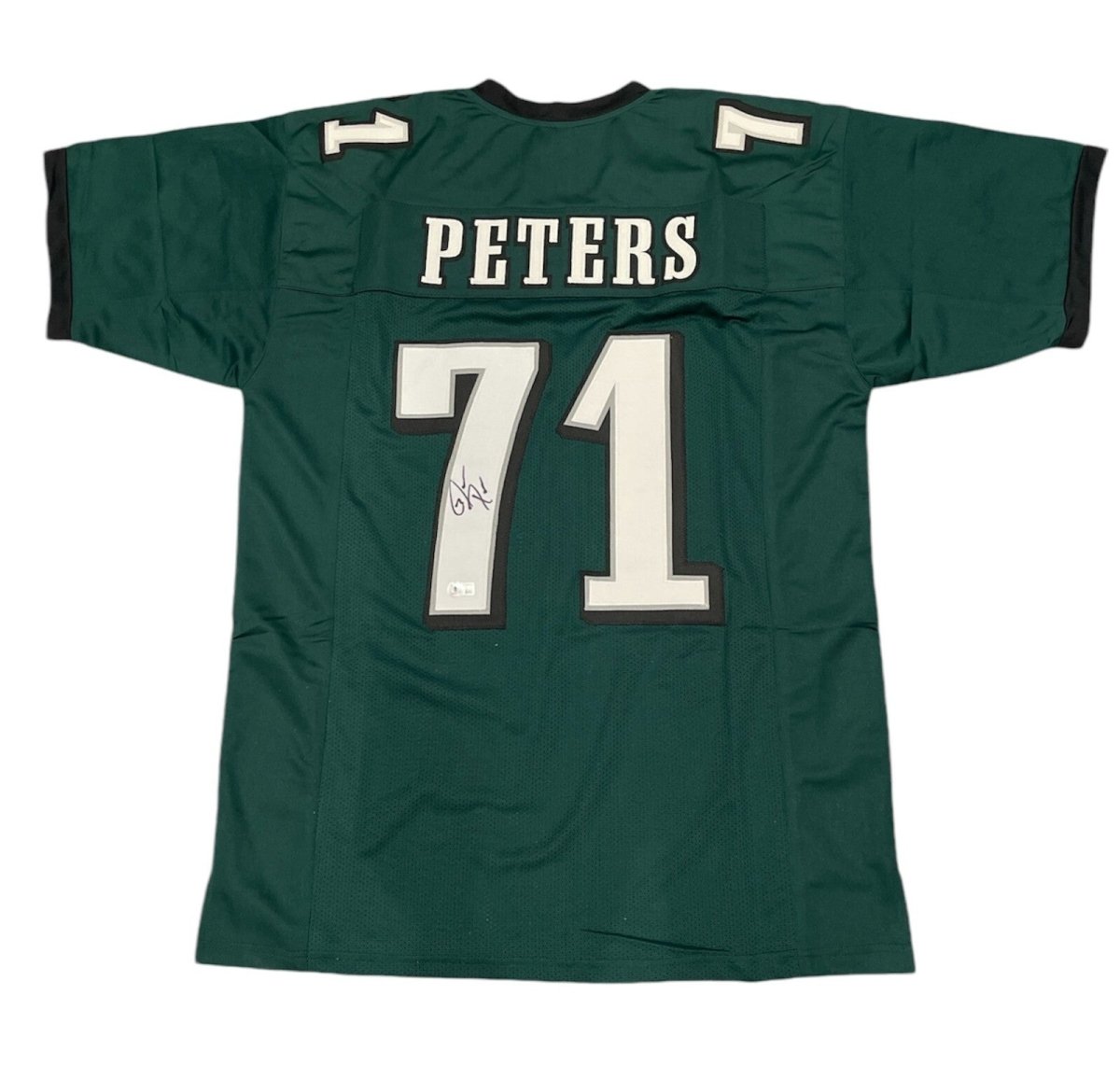 Jason Peters Signed Philadelphia Eagles Custom Jersey Beckett Witness BAS COA