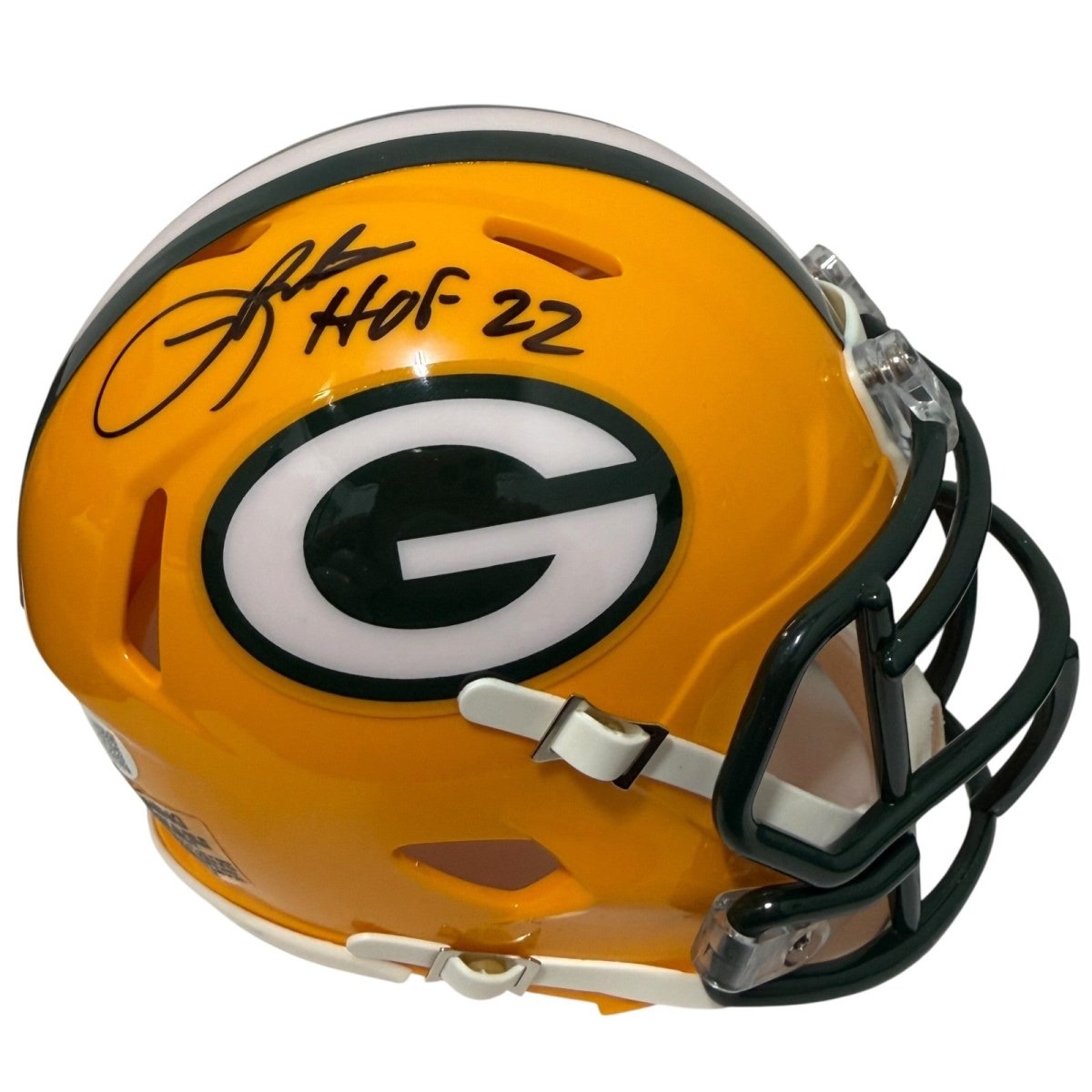 LeRoy Butler Signed Packers Speed Mini Helmet w/ HOF 22 JSA Witness COA