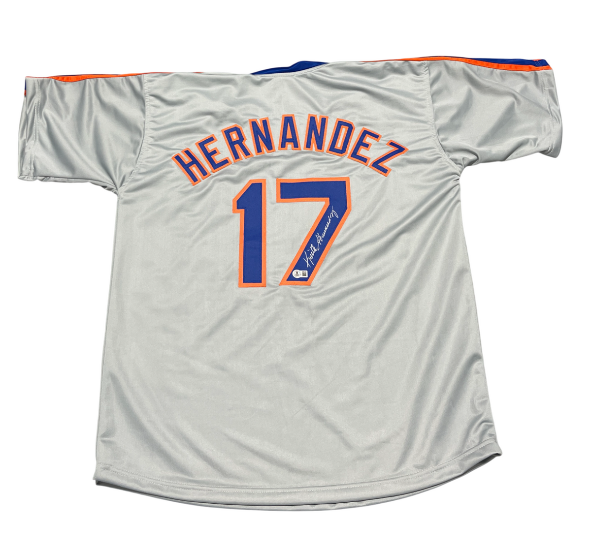 Keith Hernandez Signed New York Mets Custom Jersey Beckett Witness BAS COA