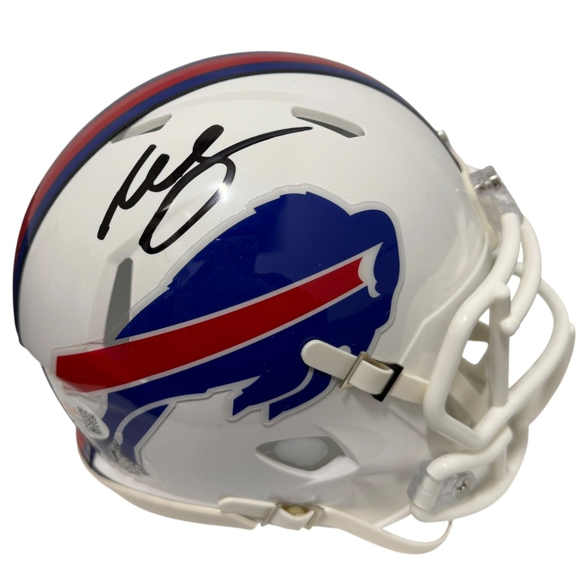 Willis McGahee Signed Buffalo Bills Speed Mini Helmet JSA Witness COA