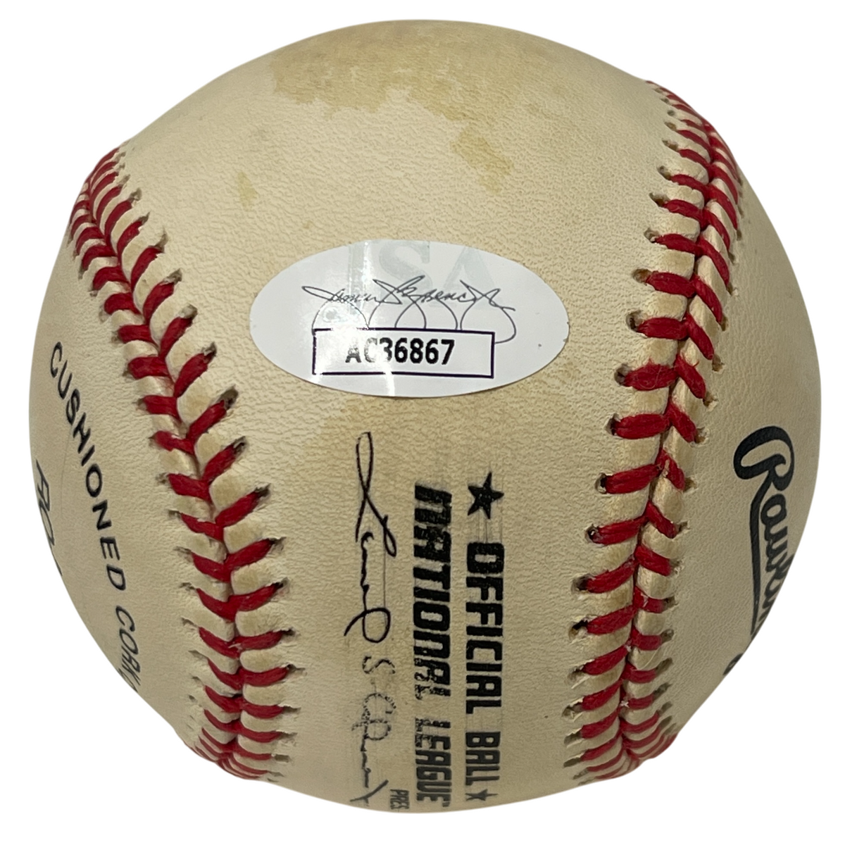 Mike Piazza Signed Rawlings National League Baseball New York Mets JSA COA D