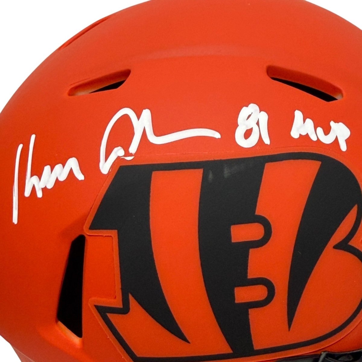 Ken Anderson Signed Cincinnati Bengals Rave Mini Helmet w 81 MVP JSA Witness COA
