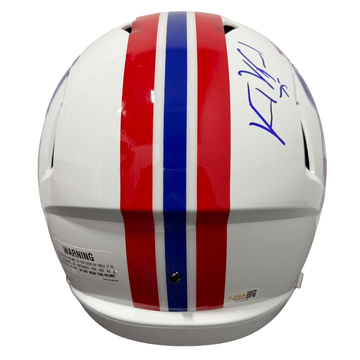 Vince Wilfork Signed Patriots TB FS Full Size Helmet w/ SB Insc JSA W COA