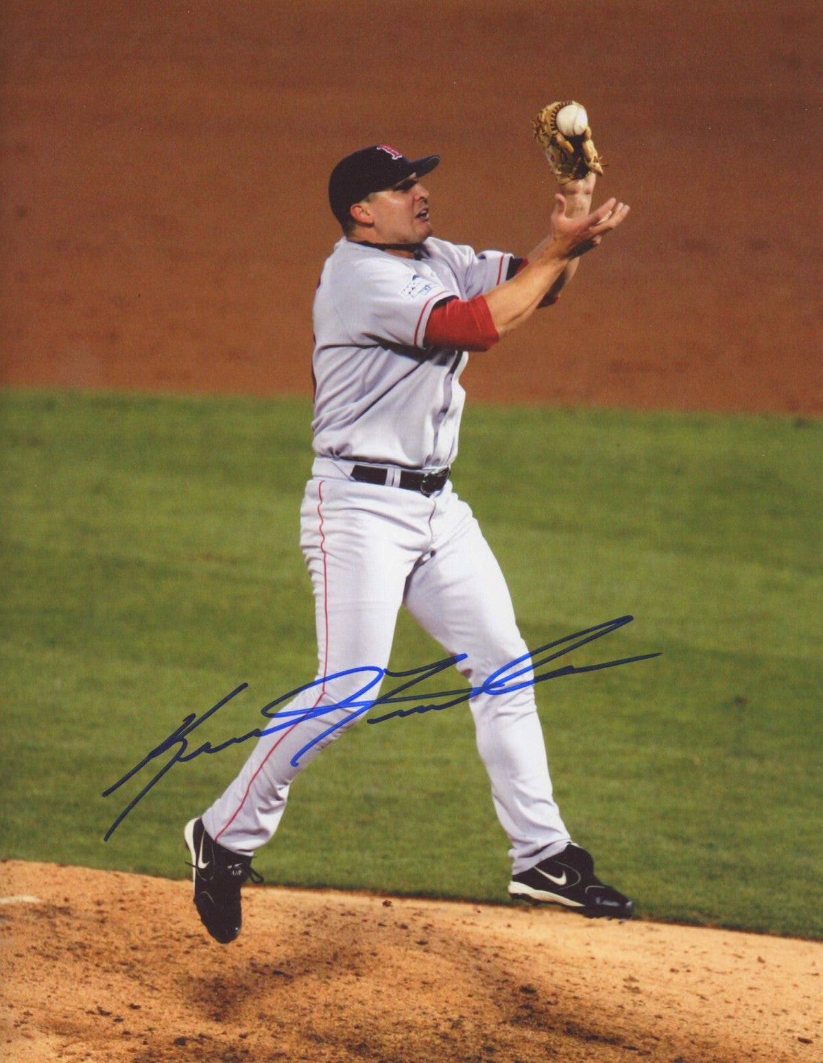 Keith Foulke Signed Autographed Boston Red Sox 8x10 Photo  LSCM COA #1