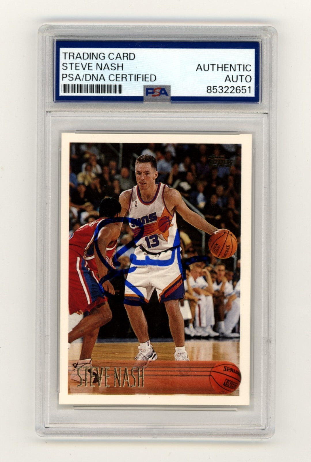 Steve Nash 1996-97 Topps #182 Rookie RC Signed PSA Authentic Auto Suns HOF