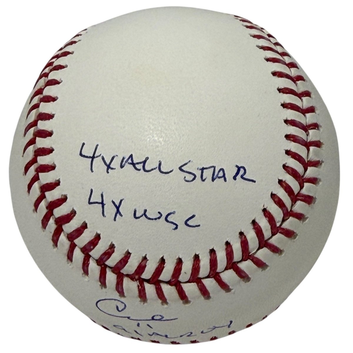 Chuck Knoblauch Signed Autographed ROMLB Baseball w/ 5 Insc. JSA Witness COA