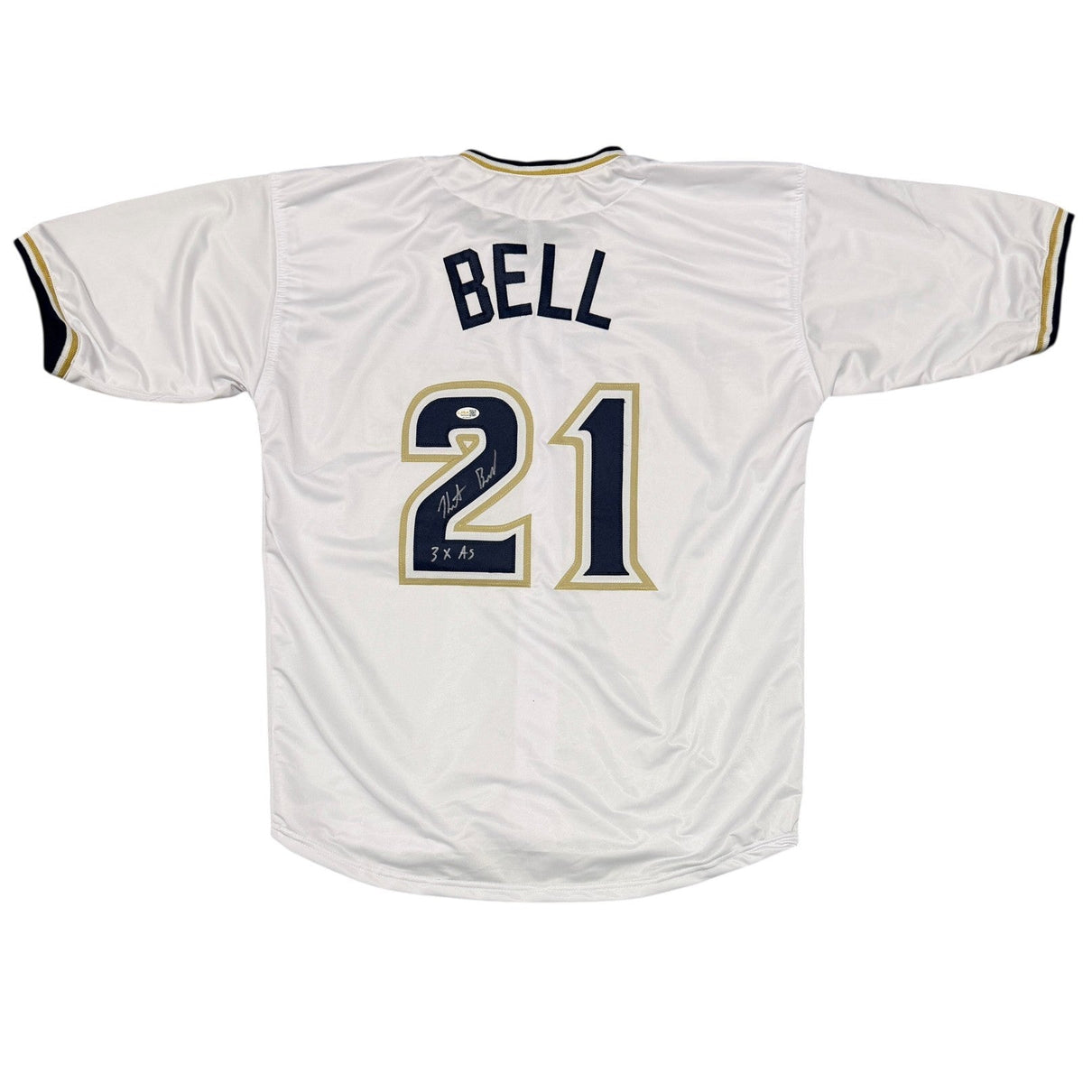 Heath Bell Signed San Diego Padres Custom Jersey w/ 3x AS JSA Witness COA