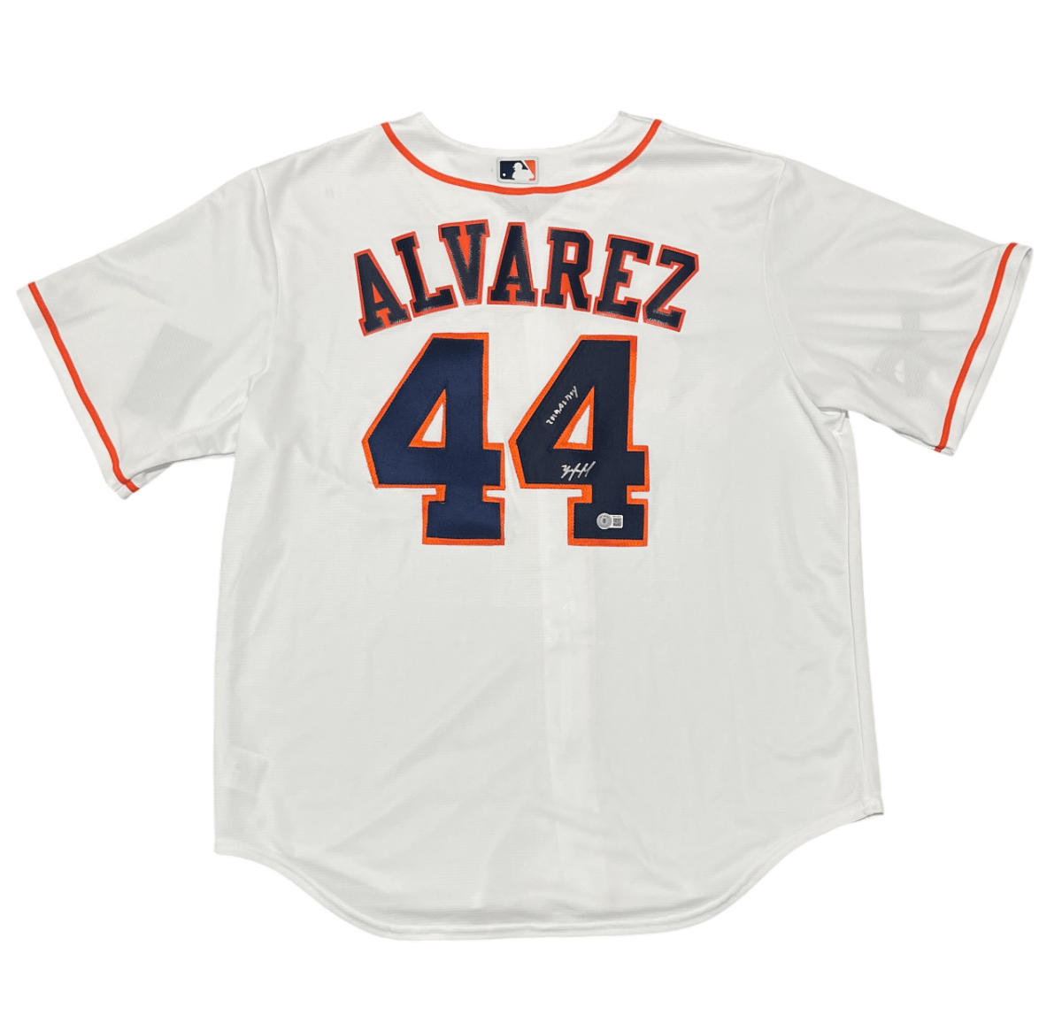 Yordan Alvarez Signed Astros Nike Jersey w/ 2019 AL ROY Beckett Witness BAS COA