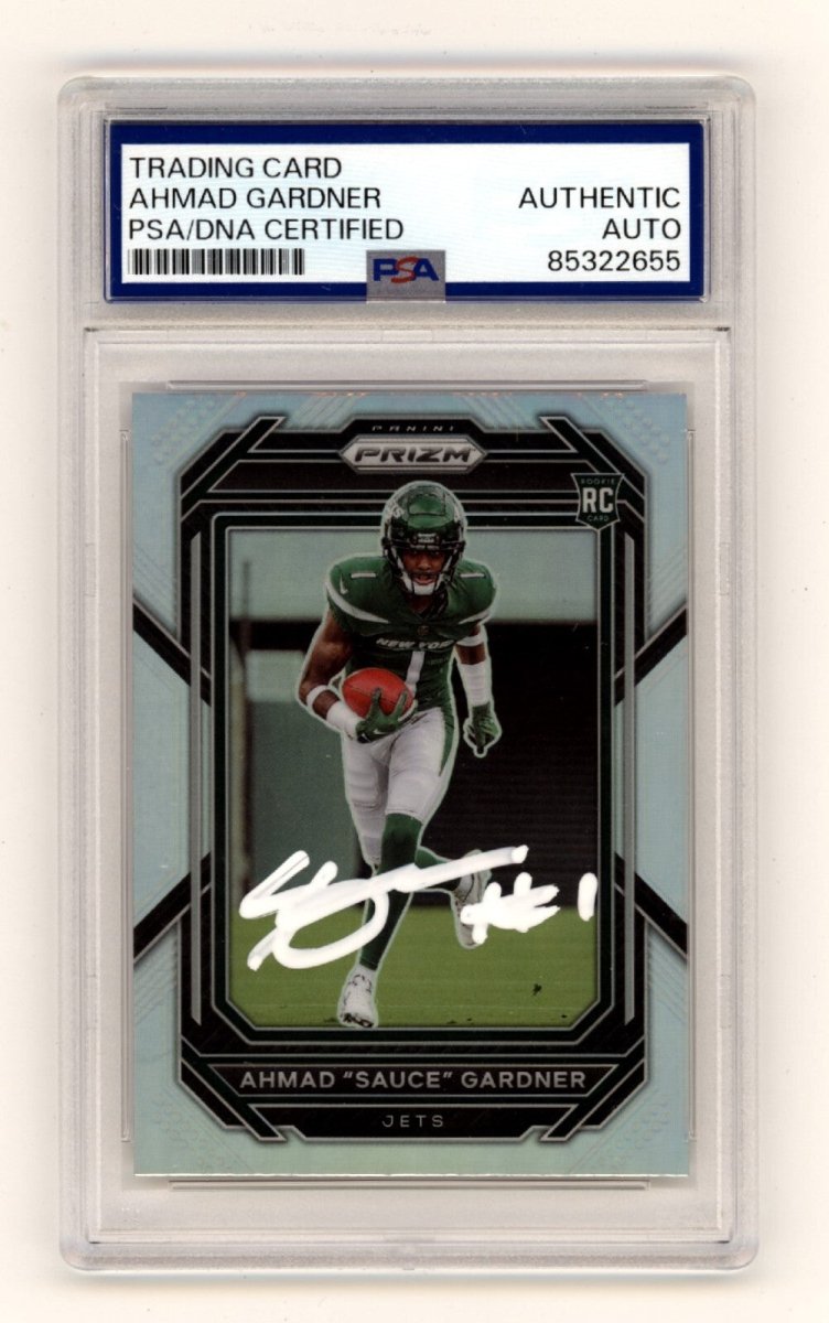 Ahmad Sauce Gardner 2022 Panini Prizm Silver #341 Rookie RC Signed PSA Auth Auto
