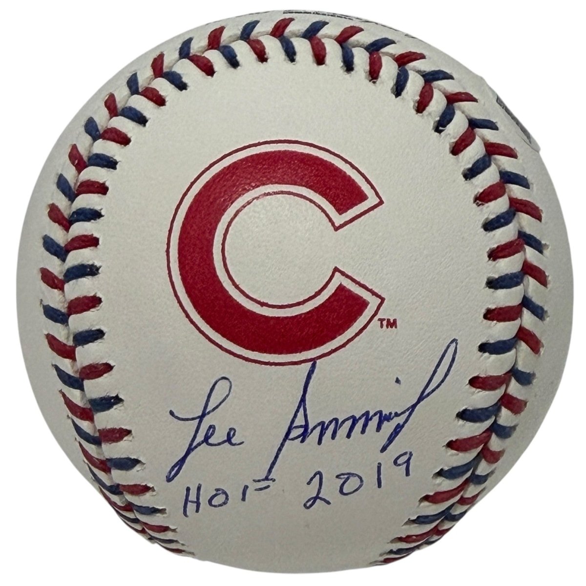 Lee Smith Signed Chicago Cubs Logo Baseball w/ HOF 2019 JSA WITNESS COA