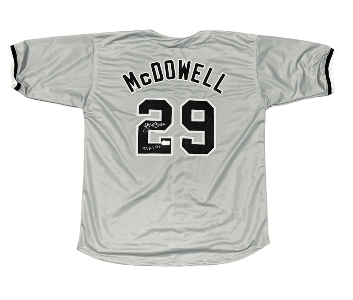 Jack McDowell Signed Chicago White Sox Custom Jersey 93 AL CY Beckett W BAS COA