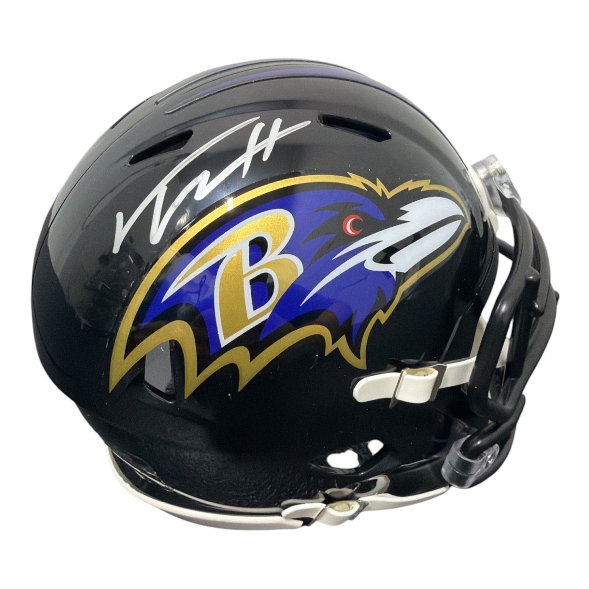 Trey Hendrickson Signed Baltimore Ravens Speed Mini Helmet JSA Witness COA