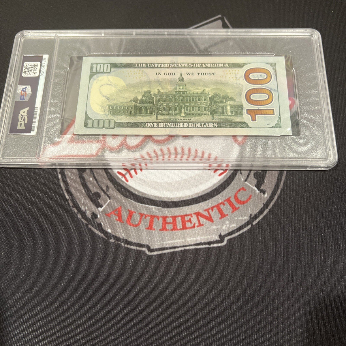 Floyd Mayweather Jr. Signed $100 Bill US Currency x4 Inscription PSA Auth Auto E