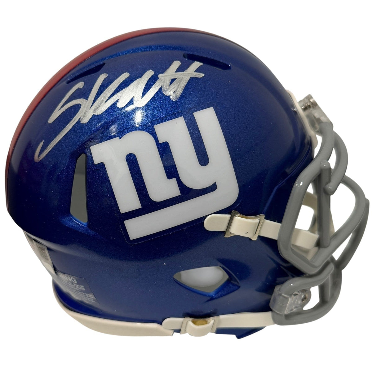 Cam Skattebo Signed Autographed New York Giants Speed Mini Helmet FANATICS COA