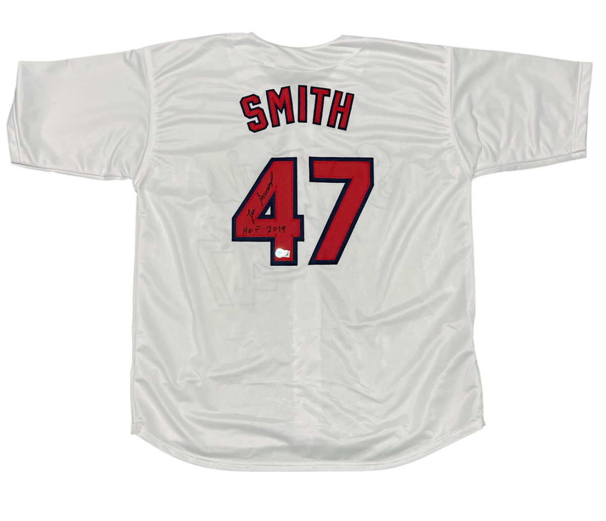 Lee Smith Signed St. Louis Cardinals Custom Jersey w/HOF 2019 Beckett W BAS COA