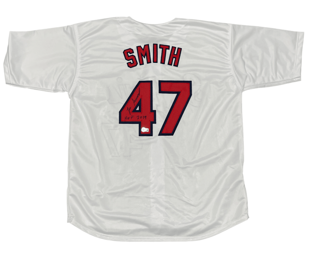Lee Smith Signed St. Louis Cardinals Custom Jersey w/HOF 2019 Beckett W BAS COA