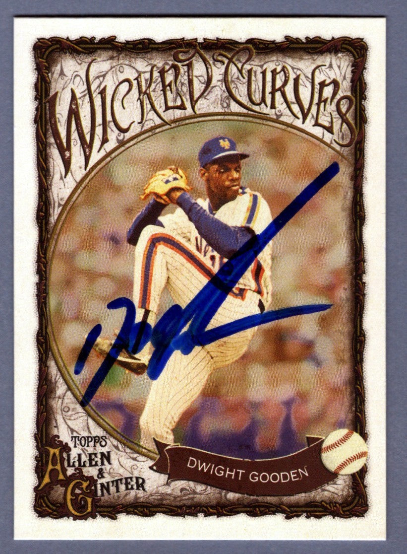 Doc Gooden Signed 2025 Topps Allen &amp; Ginter Wicked Curves Insert #WC-1 LSCM COA