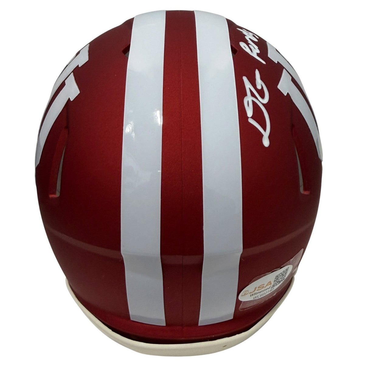 D'Angelo Ponds Signed Indiana Hoosiers Speed Mini Helmet JSA Witness COA