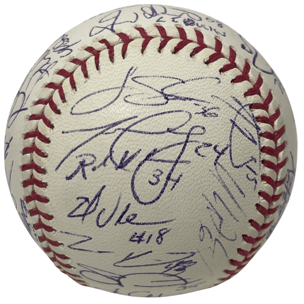 2008 Long Island Ducks Team Signed Autographed ROMLB Baseball LSCM COA