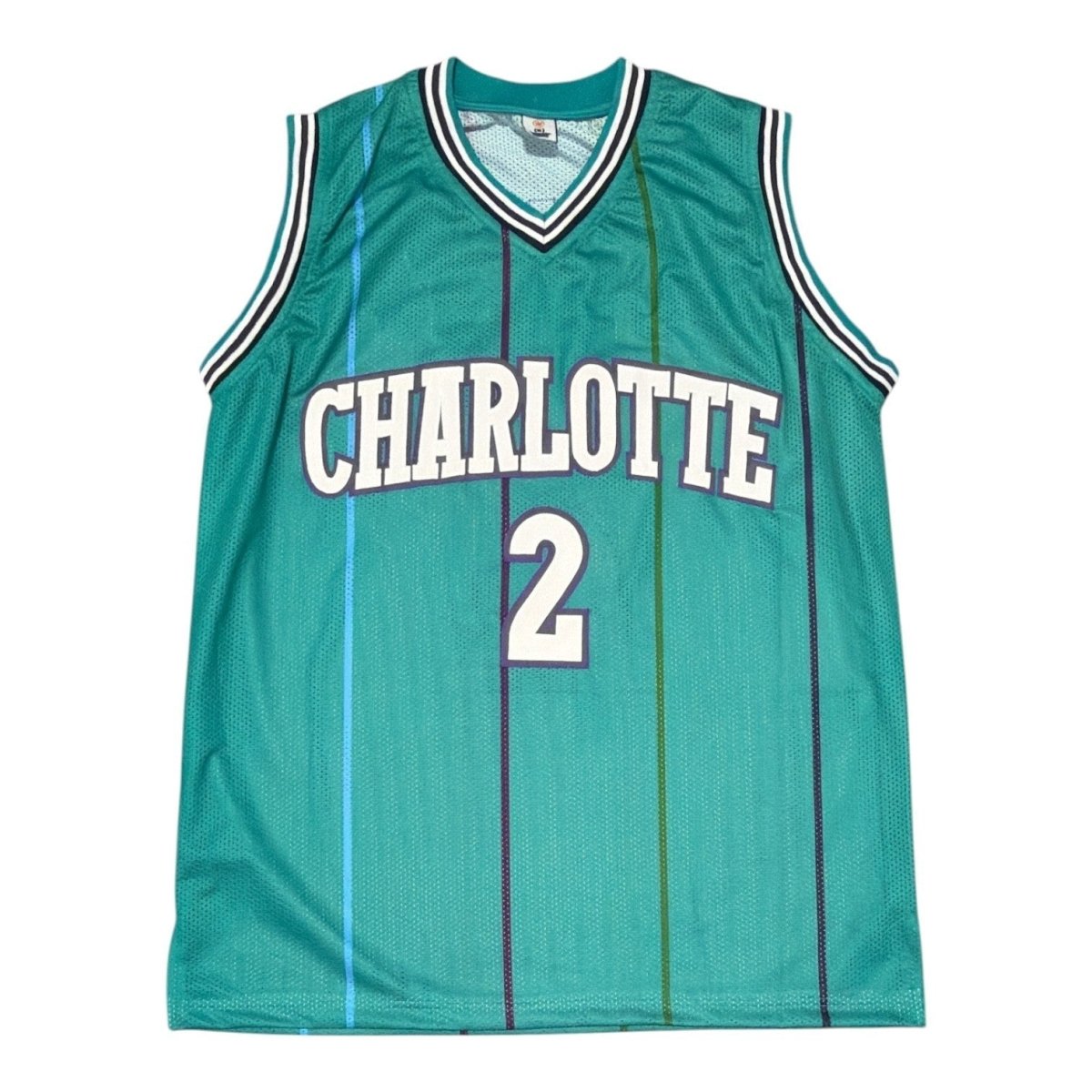 Larry Johnson Signed Autographed Charlotte Hornets Custom Jersey JSA Witness COA