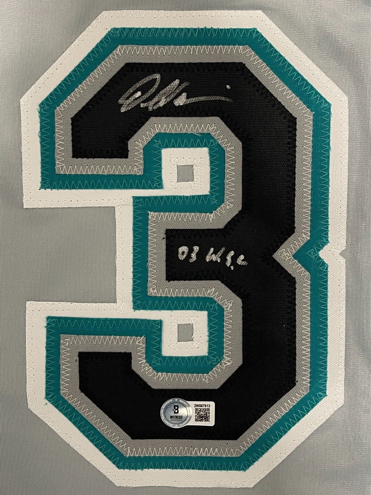 Dontrelle Willis Signed Marlins Custom Jersey w/ 03 WSC Beckett Witness BAS COA