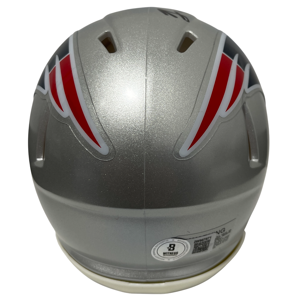 Rodney Harrison Signed New England Patriots Speed Mini Helmet Beckett W BAS COA
