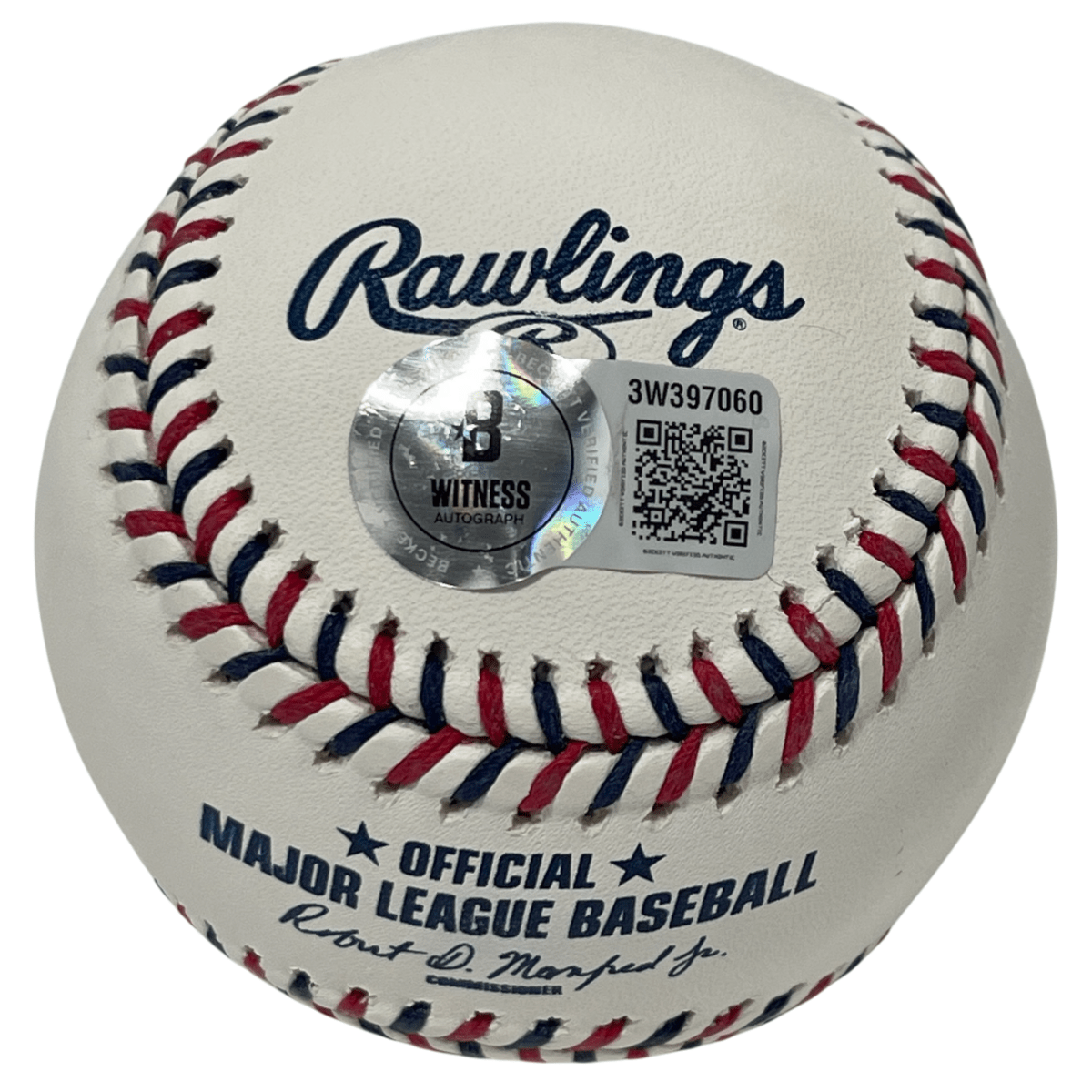 Yadier Molina Signed Cardinals Logo ROMLB Baseball Beckett WITNESS BAS COA