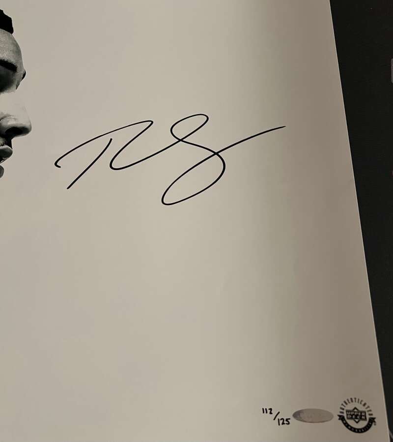 Ben Simmons Signed 36x15 Photo B&amp;W "Deliver" 112/125 Upper Deck UDA COA