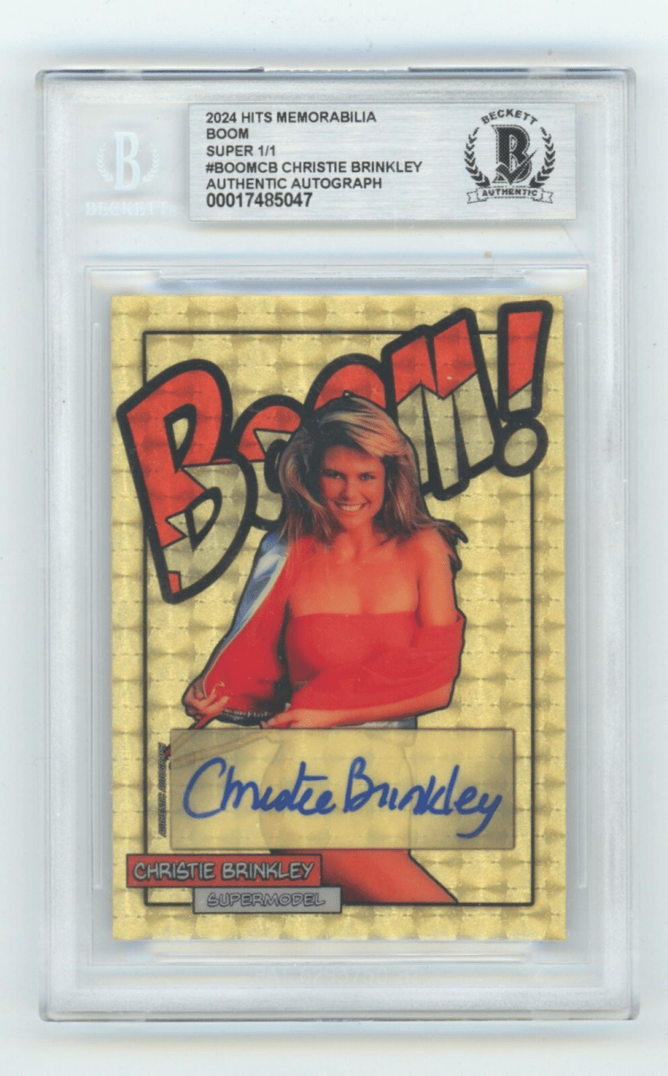 Christie Brinkley 2024 Hits Memorabilia BOOM Super 1/1 Signed BGS BAS Auto