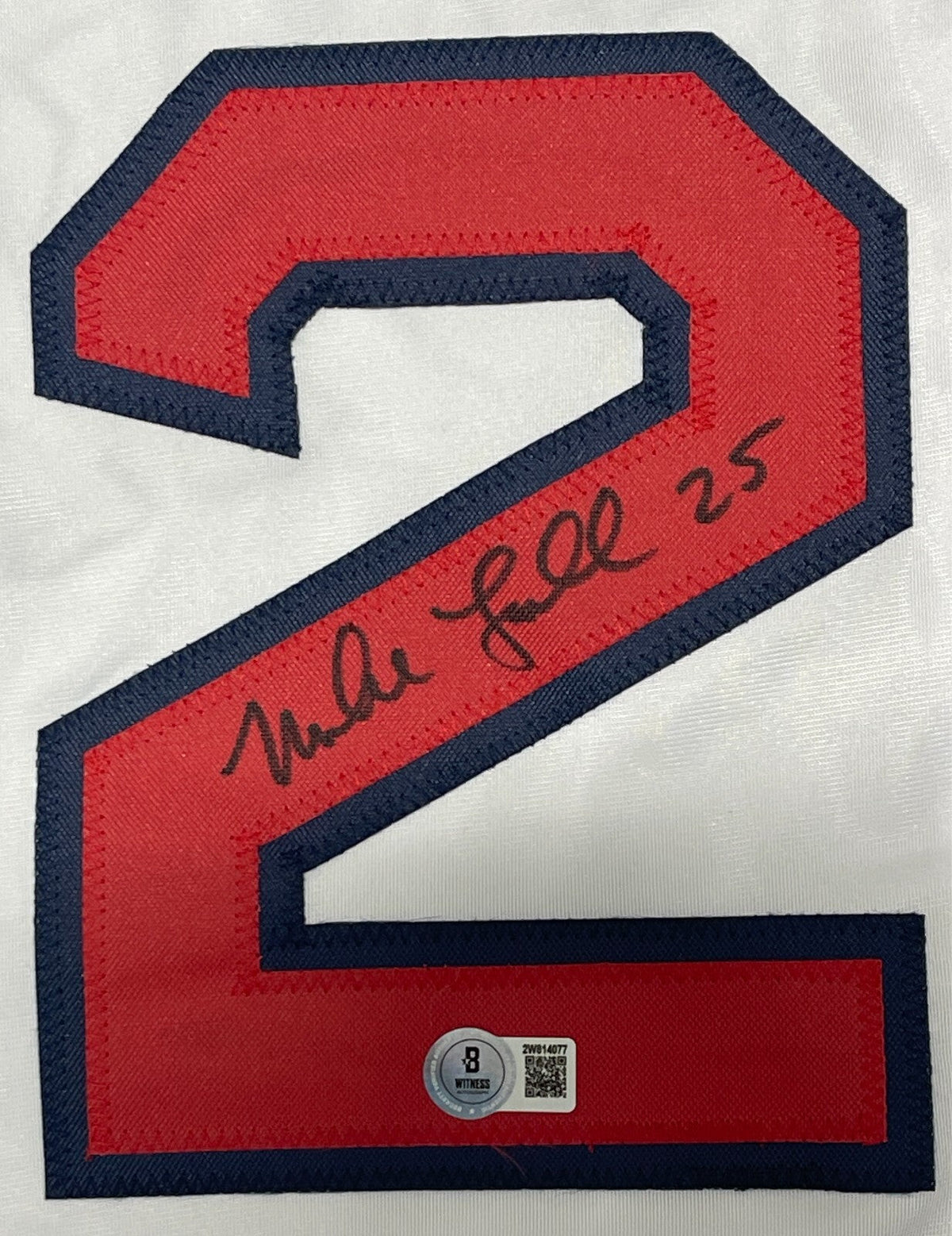 Mike Lowell Signed Boston Red Sox Custom Jersey Beckett Witness BAS COA