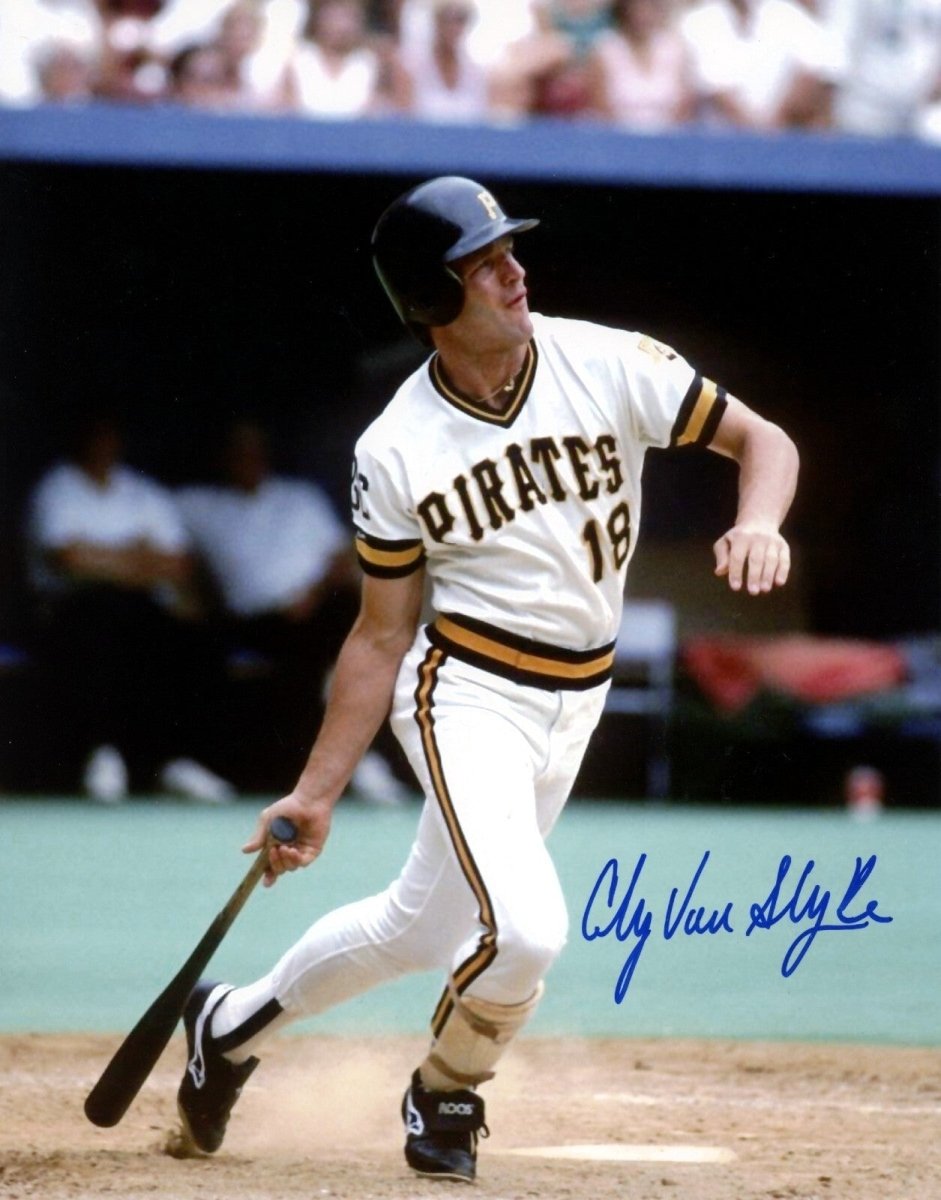Andy Van Slyke Signed Autographed Pittsburgh Pirates 8x10 Photo LSCM COA #2