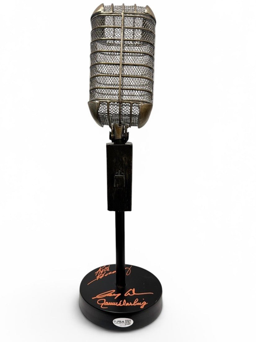 Gary Cohen Keith Hernandez Ron Darling Signed Microphone JSA COA New York Mets