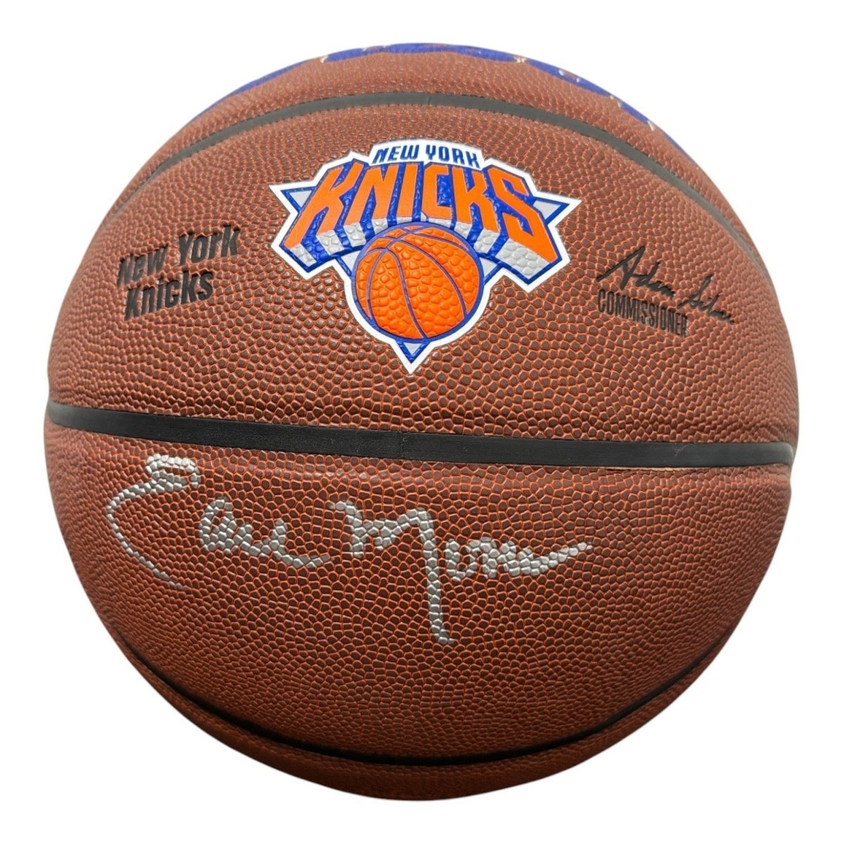 Earl Monroe Signed Autographed Wilson Knicks NBA Basketball JSA Witness COA