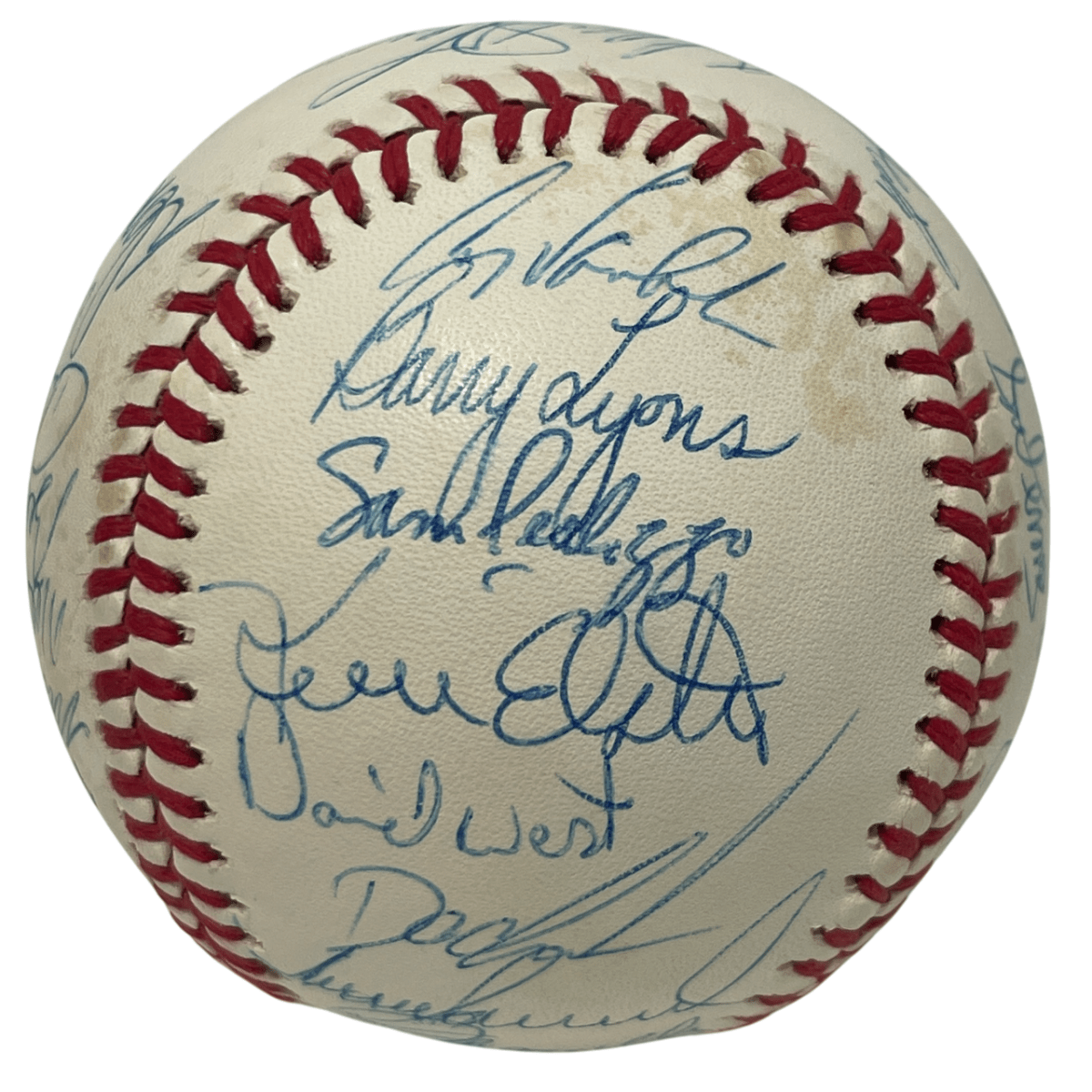 1989 New York Mets Team Signed Autograph ONL National League Baseball JSA LOA C
