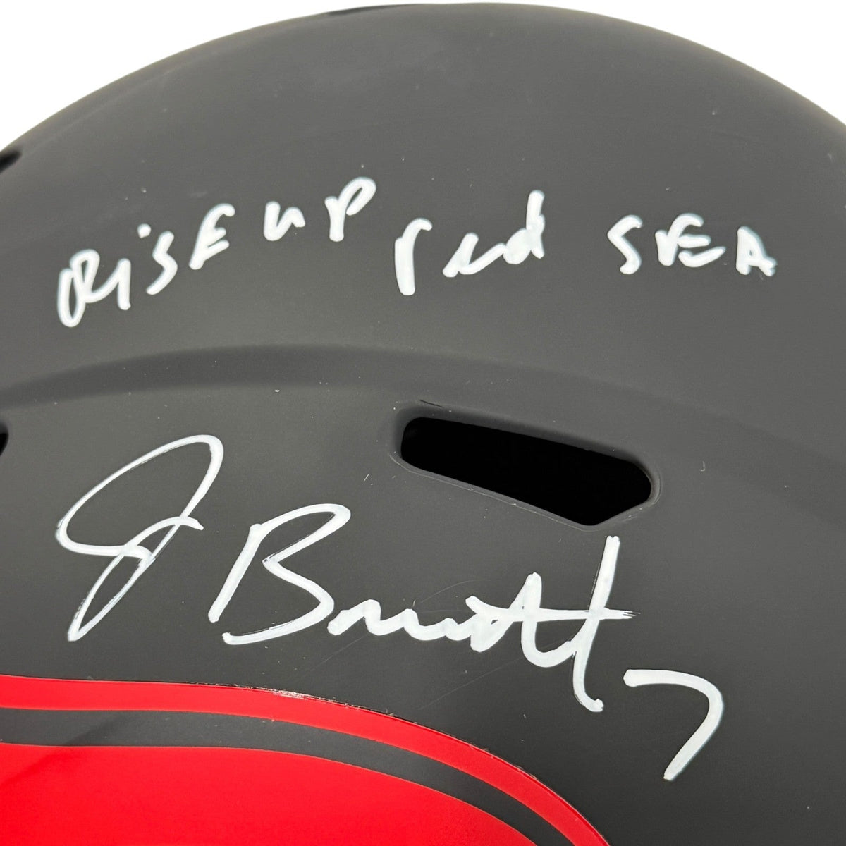 Jacoby Brissett Signed Cardinals Eclipse FS Full Size Helmet w/ Insc JSA Wit COA
