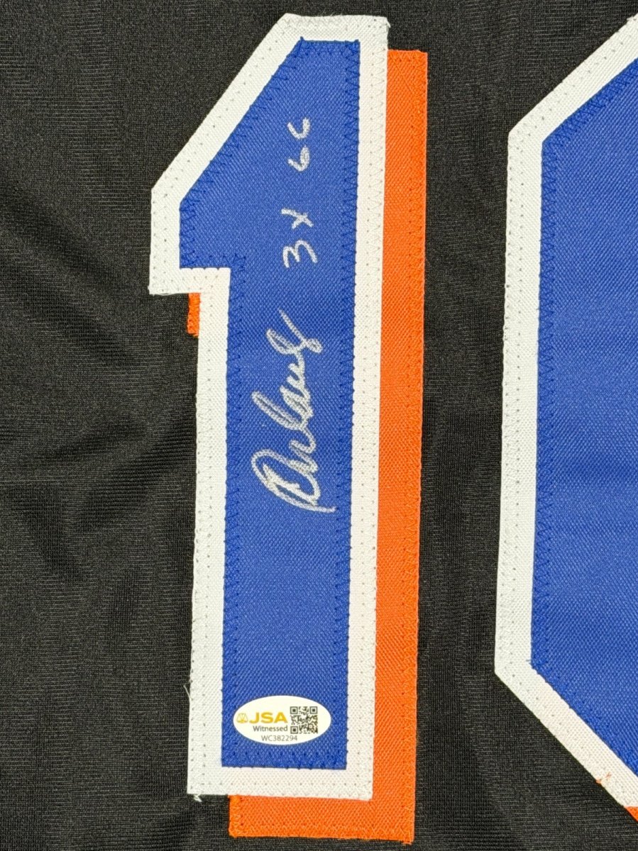 Rey Ordonez Signed New York Mets Custom Black Jersey w/ 3x GG JSA Witness COA