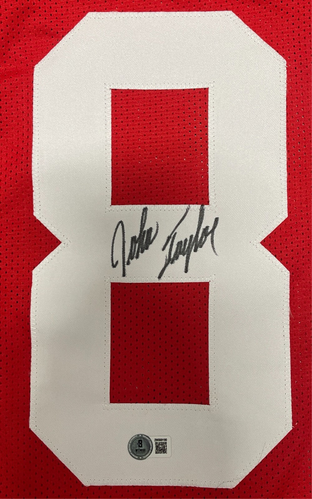 John Taylor Signed San Francisco 49ers Custom Jersey Beckett Witness BAS COA