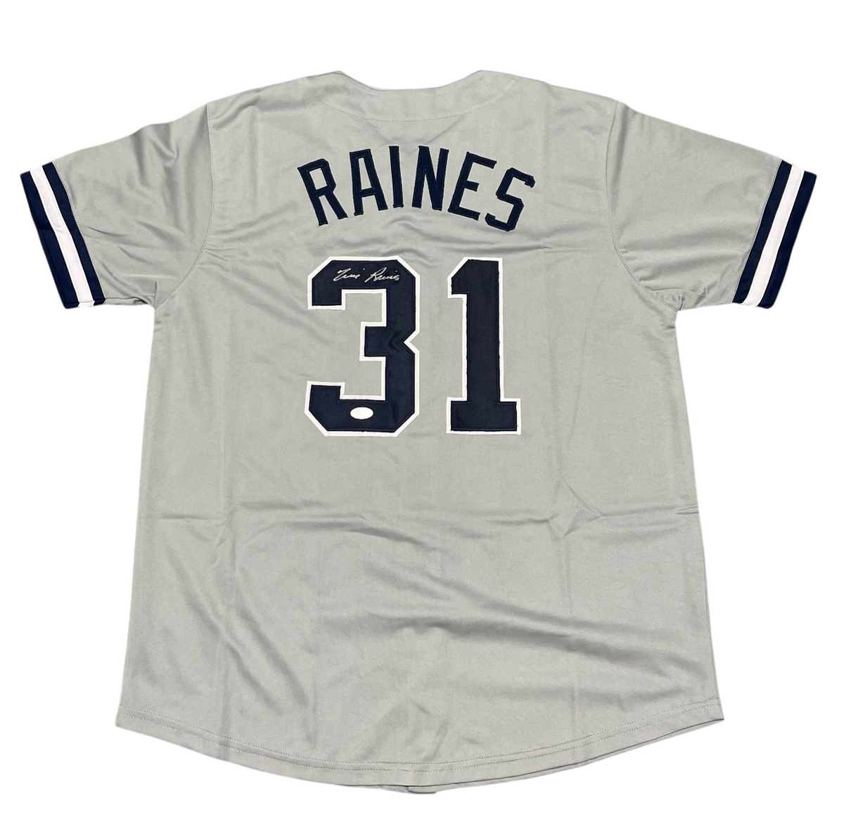 Tim Raines Signed Auto Autographed New York Yankees Jersey JSA COA HOF